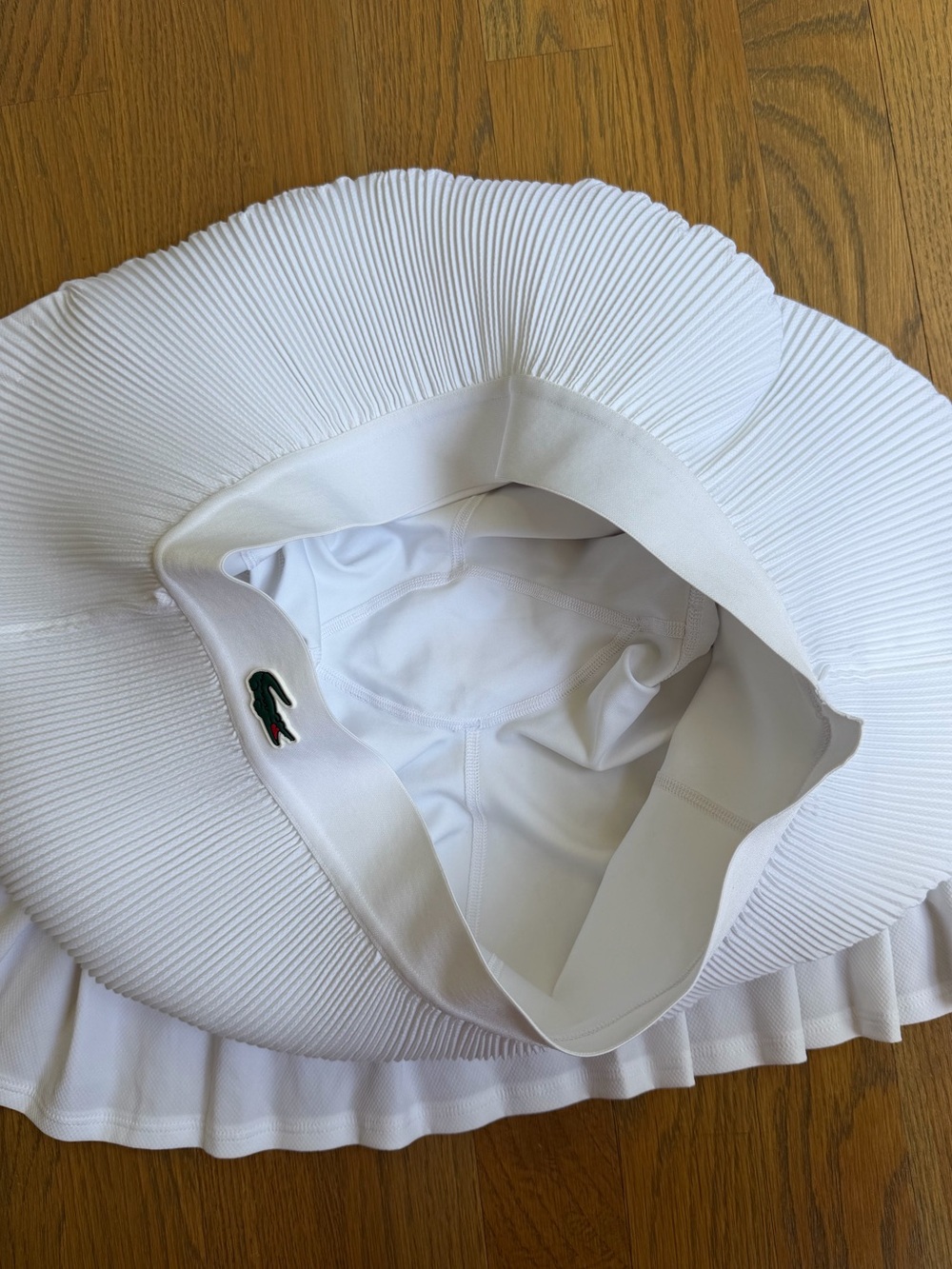 Lacoste Ultra Dry Tennis Skirt with Liner White Pleated size 38 / Medium - Picture 5 of 12